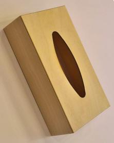 Scatola per fazzoletti in legno massello di teak circa 30 x 15 cm -   Italia