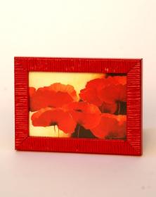Portafoto 10x15 in offerta online cornice rosso laccato, Studio lacornicetta.it