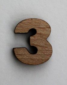 Numeri piccoli 2x2 Cm in legno per arti creative hobby decoro addobbo