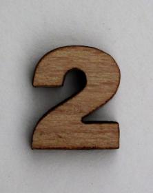 Numeri piccoli per arti creative hobby decoro in legno naturale grezzo 2x2 cm