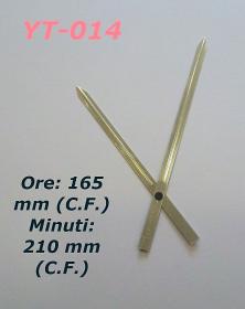 Grande orologio da parete nero a lancette semplici senza meccanismo di  movimento dell'orologio numerico Asse longitudinale alto con lancette  lunghe 31,5 cm